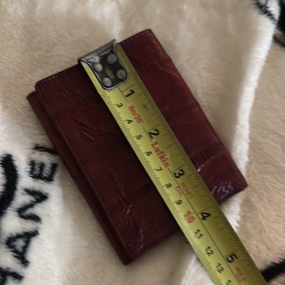 Eel skin leather vintage 3 folds - Picture 13 of 15